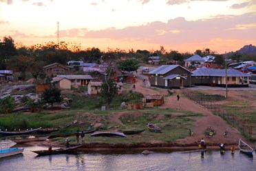 Rural village on the shores of Lake Victoria
