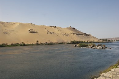 The Nile in the Egyptian desert