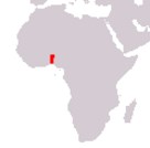 Location in Africa