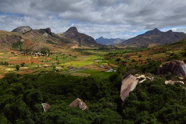 Paesaggio montano in Madagascar