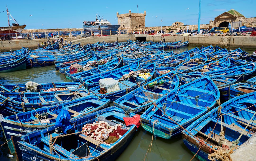 Barche di pescatori a Essaouira