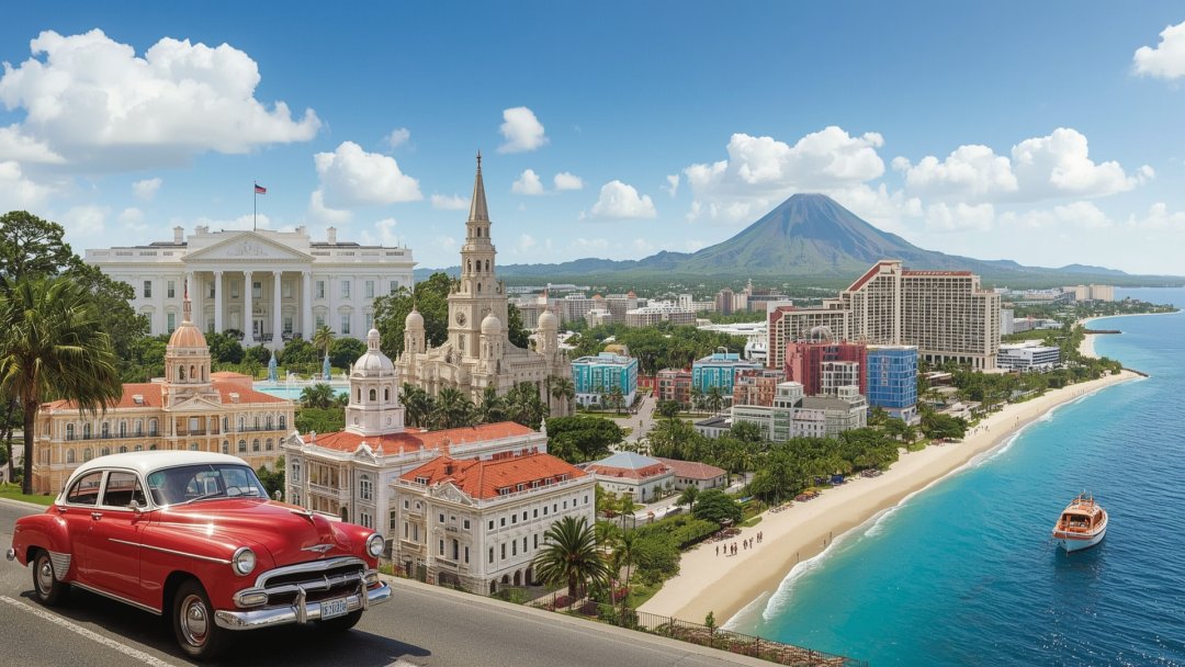 Monumenti famosi capitali nord e centro americane