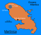 Mappa della Martinica