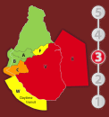 Soufrire hazard system