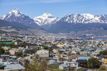 Ushuaia in the Isla Grande de Tierra del Fuego