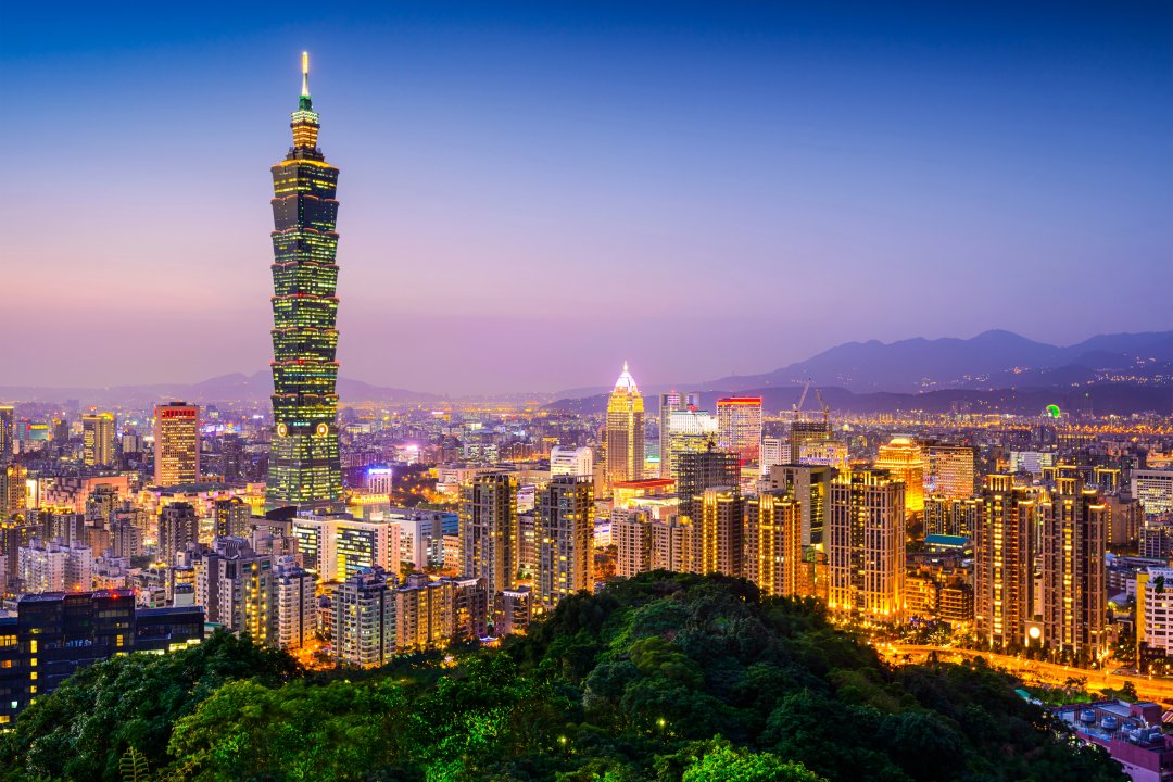 La capitale di Taiwan Taipei