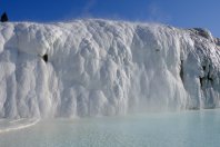 Una cascata di ghiaccio