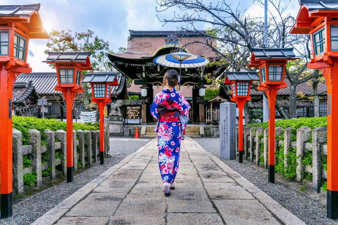 Tempio a Kyoto, Giappone