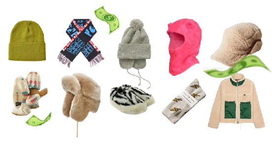 Winter hats selection