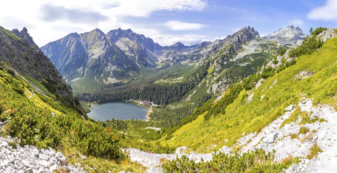 Panorama degli Alti Tatra, in Slovacchia