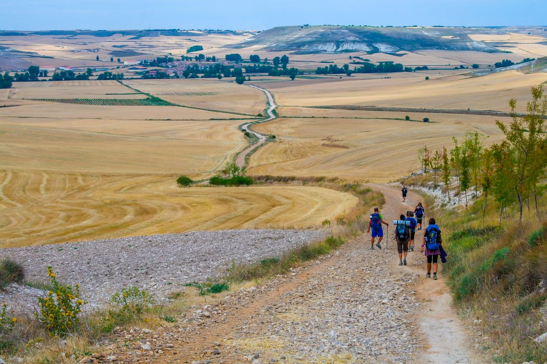 Un tratto del Cammino di Santiago