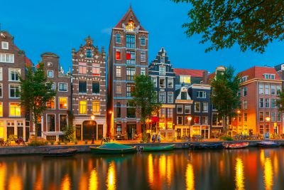 Le tipiche abitazioni di Amsterdam