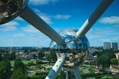 Panorama dall'interno dell'Atomium