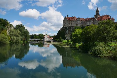 Il Danubio nella prima parte del suo corso, a Sigmaringen