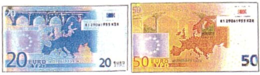 Le banconote da 20 e 50 Euro