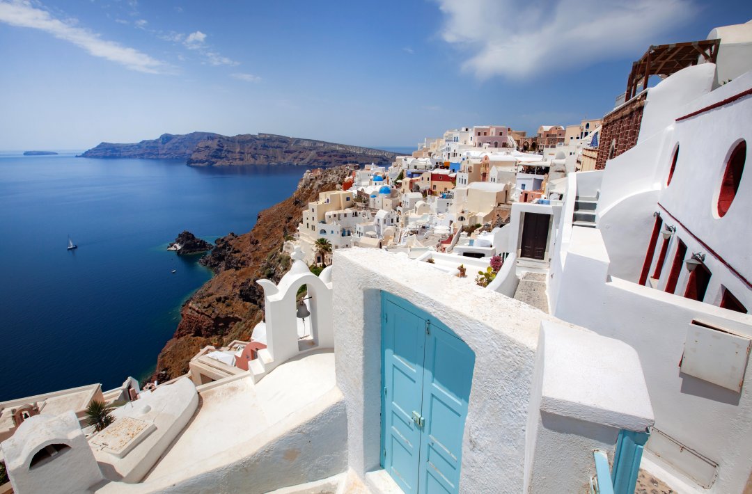Alloggio con vista a Santorini