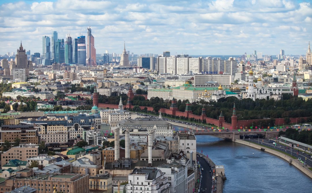 Aerial view of Moscow