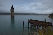 Lago di Resia e Campanile di Curon