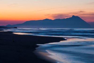 Il Monte Circeo al tramonto