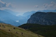 Panorama dalla Paganella verso il Lago di Garda