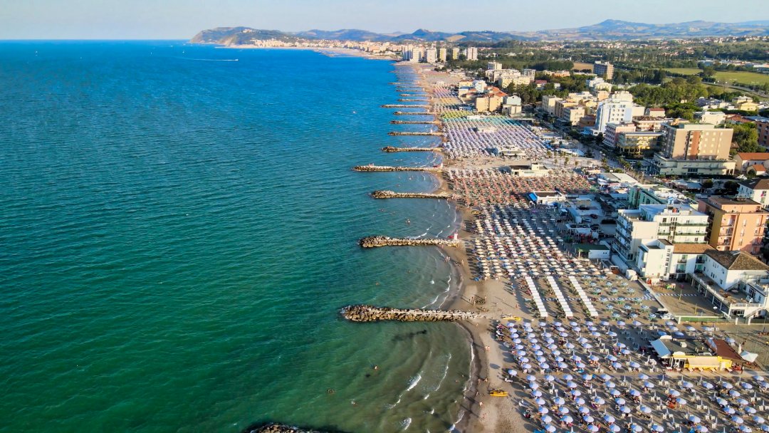 La Riviera Romagnola dall'alto
