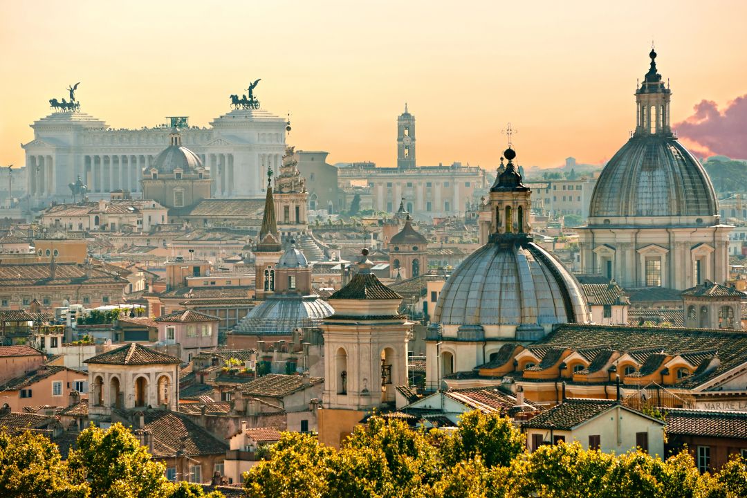 Panorama di Roma da Castel Sant'Angelo
