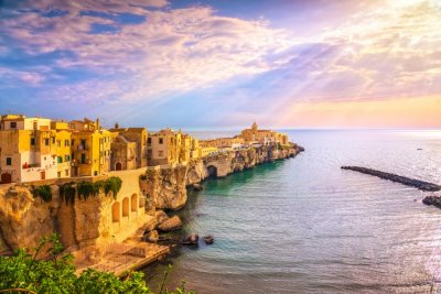 Panorama di Vieste, in Puglia