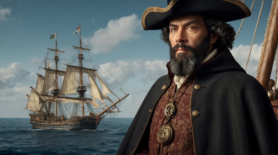 Ferdinando Magellano ed una delle sue navi