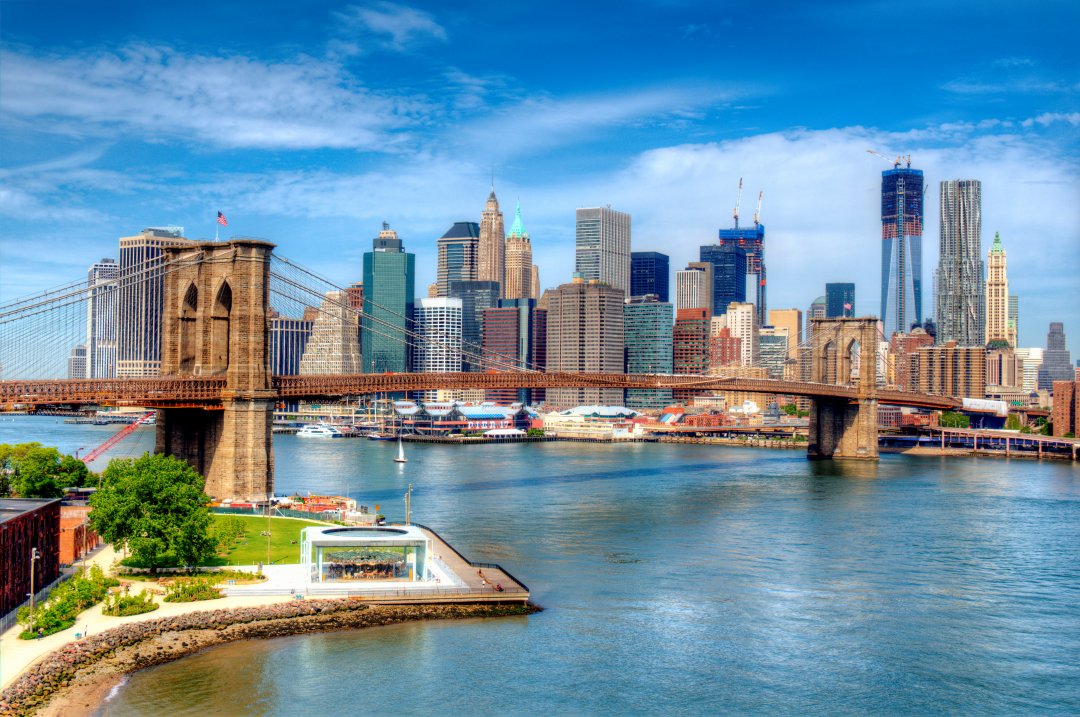 Ponte di Brooklyn e Manhattana a New York